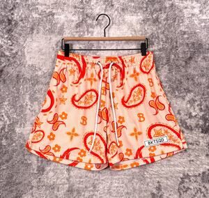 Bucket Squad Shorts Medium Mens BKTSQD Pink Paisley Mesh